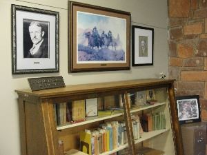 Rhodes display case and pictures